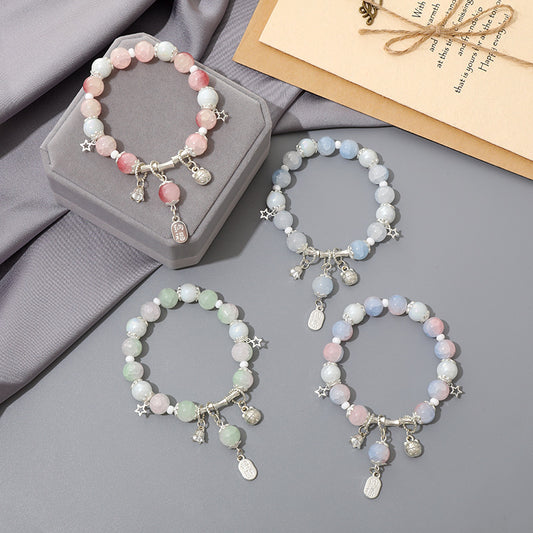 High-end crystal glass beaded bracelet